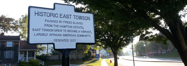 Historic East Towson sign