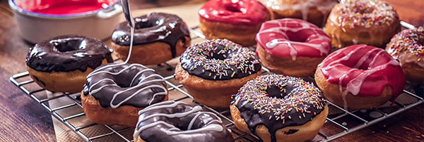 Tray of donuts