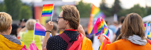 Rainbow flags