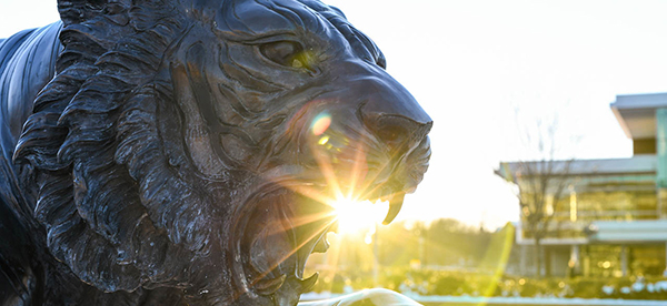 Towson University Tiger statue