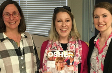 Shelby Jones with osher supporters
