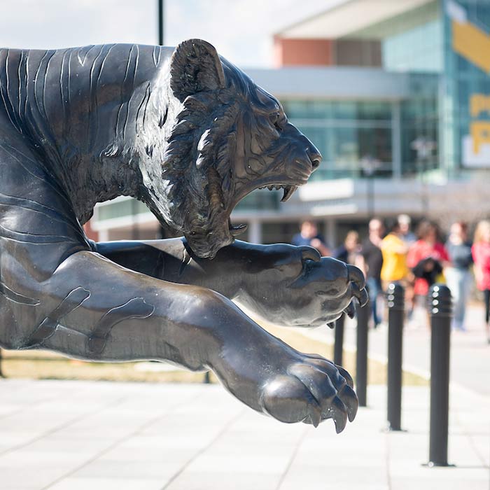 TU Tiger statue